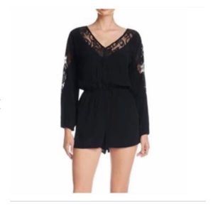 BB Dakota black lacy romper in XS
